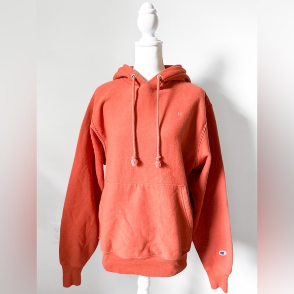 Champion Reverse Weave Burnt Orange Hoodie - Picture 1 of 6